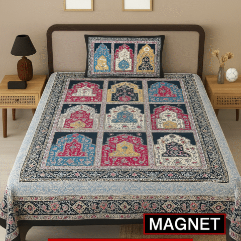 60x90 Cotton Single Bedsheet with 1 Pillow Cover - Image 2