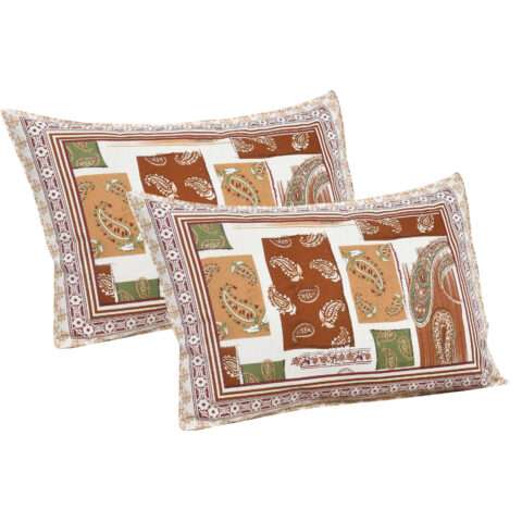 Pure Cotton 108x108 Inches Bedsheet with 2 Pillow Covers - Image 5