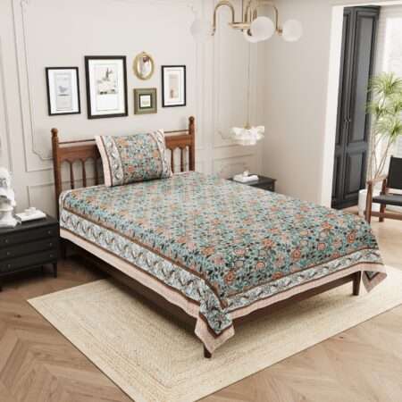 Pure Cotton 60×90 Single Bed Sheet | Sharma Decoration