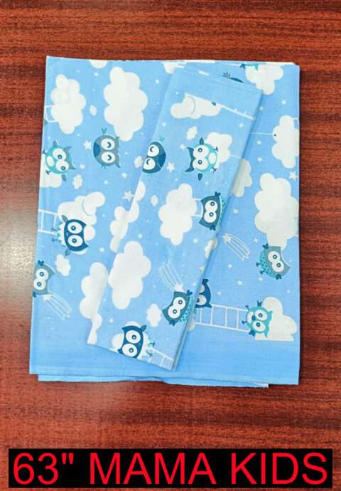 Single Bed Cotton Kids Bedsheet 60"x90" | 1 Pillow Cover - Image 2
