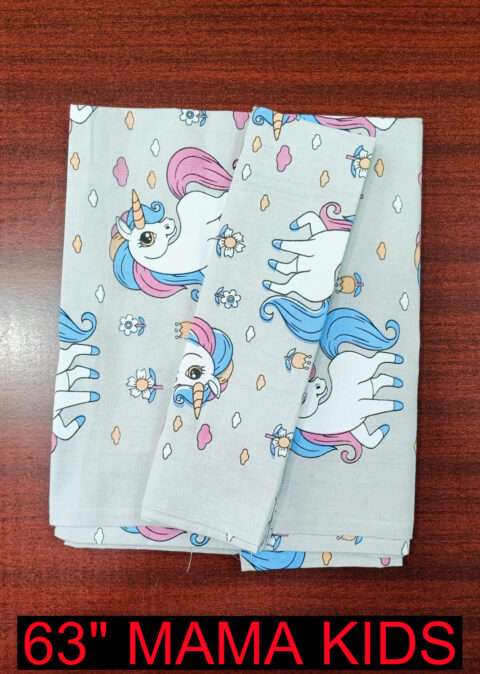 60x90" Kids Cotton Single Bed Sheet with 1 Pillow Cover - Image 2