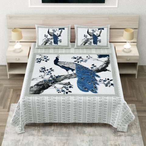 Jaipuri Cotton King Size Bedsheet | 108x108 King Size Bed Sheet