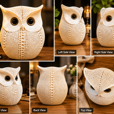 White Owl for Your Home Decoration | Decorative Figurines | Polyresin