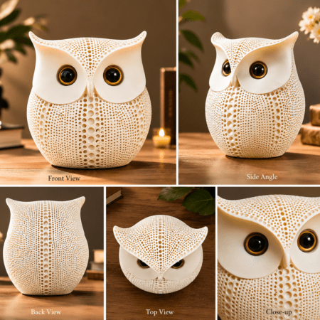 White Owl for Your Home Decoration | Decorative Figurines | Polyresin