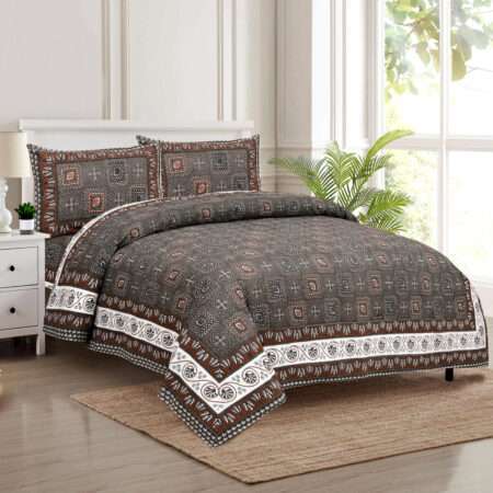 Jaipuri Cotton King Size Bedsheet | 100×108 Inches | King Size Bed Sheet
