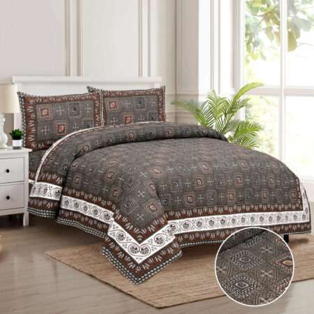 Jaipuri Cotton King Size Bedsheet | 100×108 Inches | King Size Bed Sheet