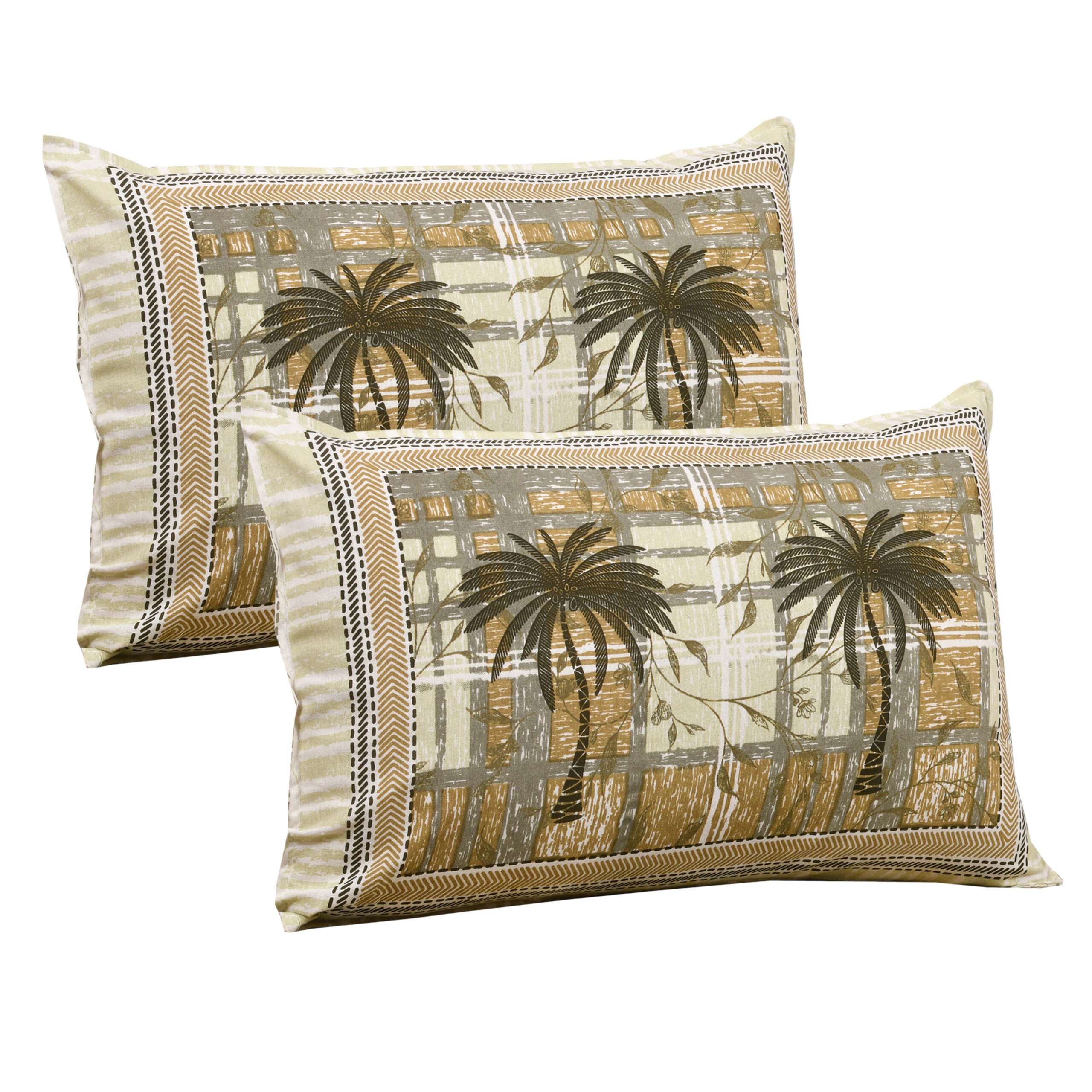 100x108 King Size Cotton Bedsheet | 8.5x9 Feet | 2 Pillow Covers - Image 5