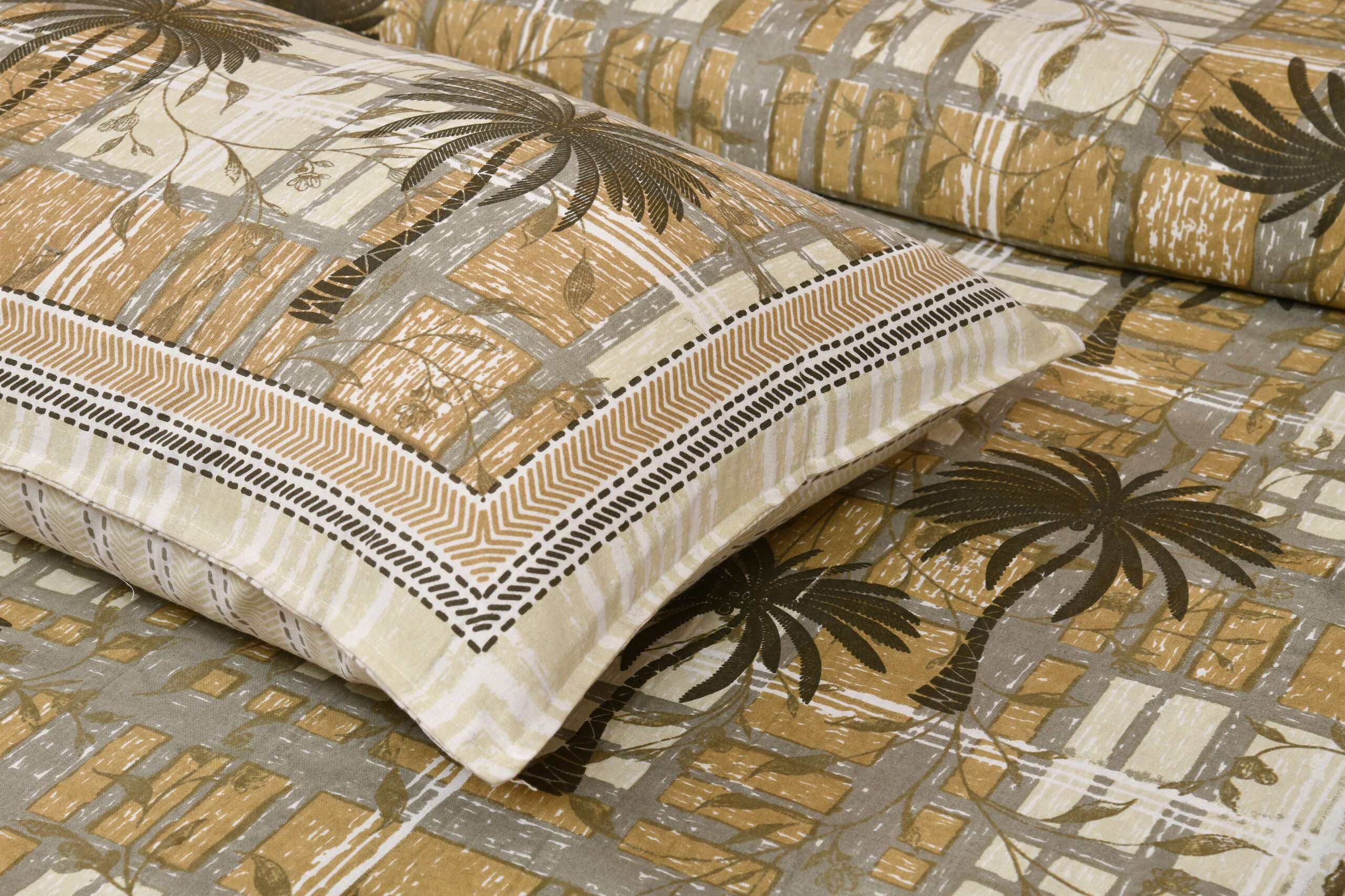 100x108 King Size Cotton Bedsheet | 8.5x9 Feet | 2 Pillow Covers - Image 3