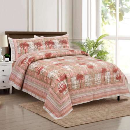 100×108 King Size Cotton Bedsheet | 8.5 by 9 Feet | 2 Pillow Covers