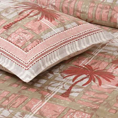 100×108 King Size Cotton Bedsheet | 8.5 by 9 Feet | 2 Pillow Covers