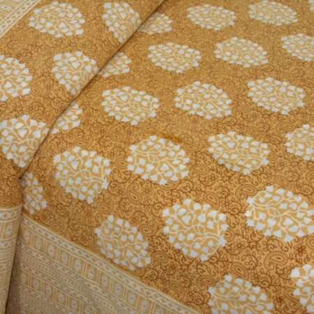Jaipuri Double Bedsheet Cotton 90″x108″ with 2 Pillow Covers