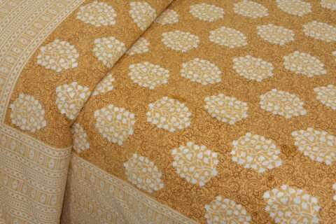 Jaipuri Double Bedsheet Cotton 90"x108" with 2 Pillow Covers - Image 4
