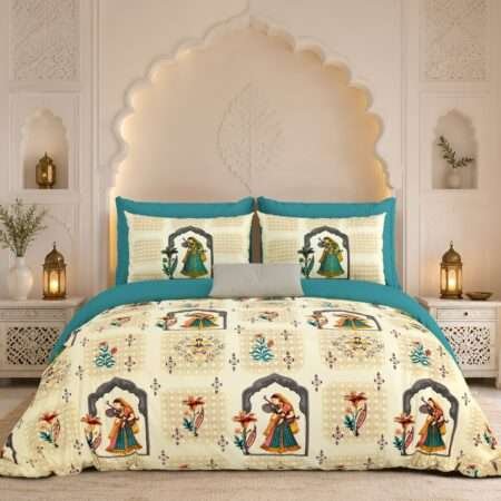 9 by 9 King Size Cotton Bedsheet | 108×108 Inches