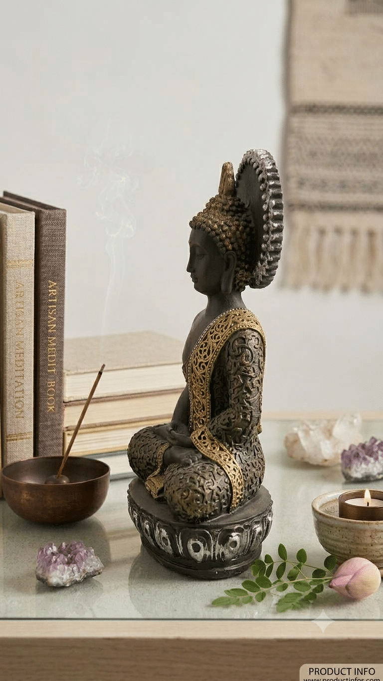 Buddha Idol for Home Decoration Polyresin - Image 2