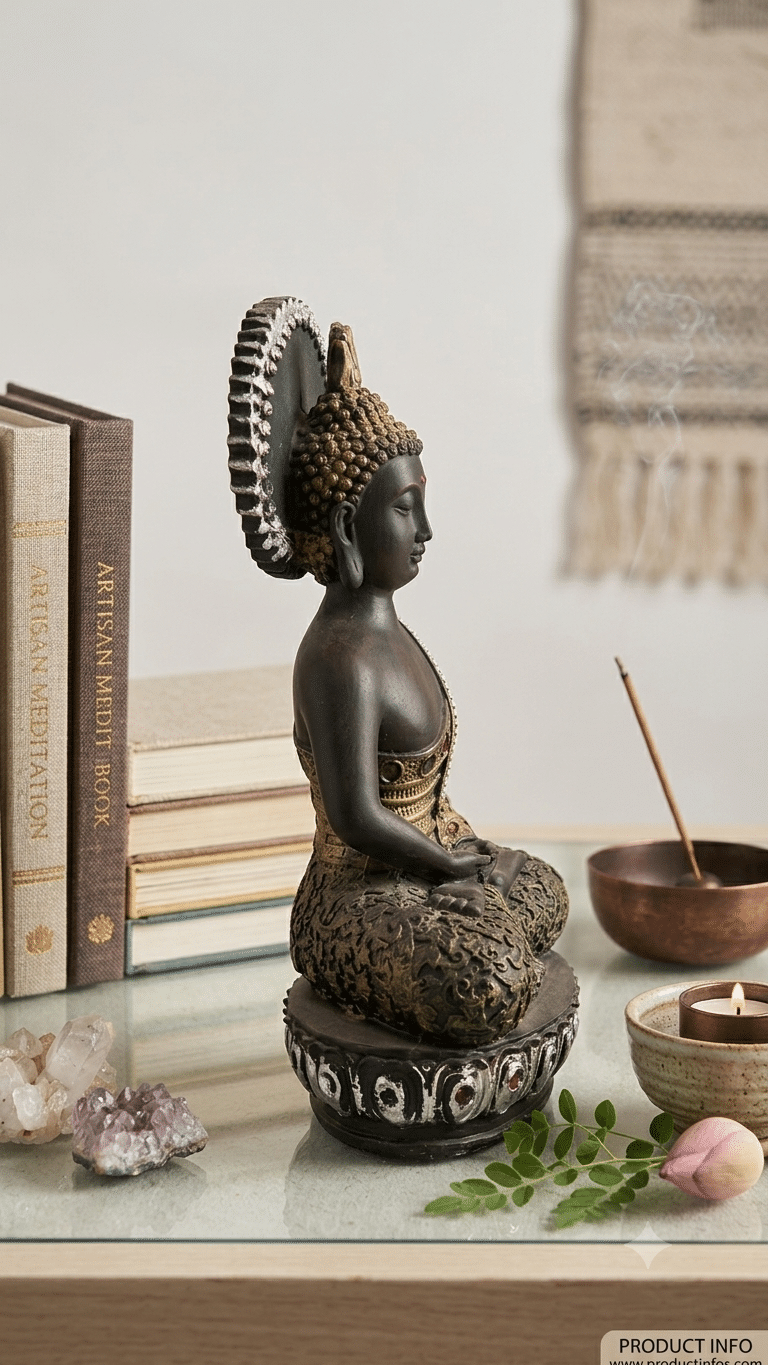 Buddha Idol for Home Decoration Polyresin - Image 3