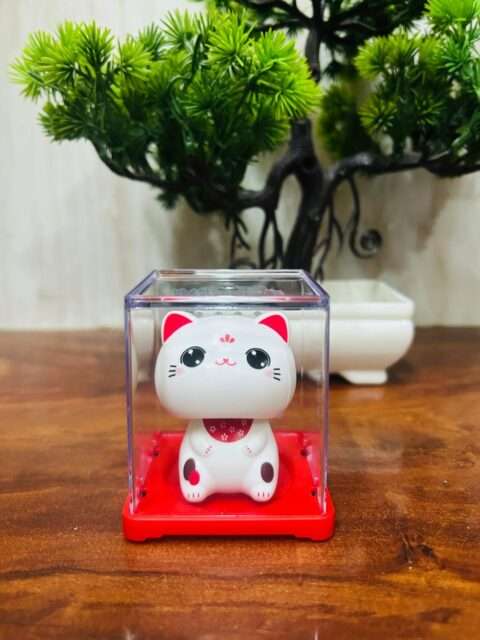 Small Solar Cat | Cute Cat for Gift | Lucky Cat