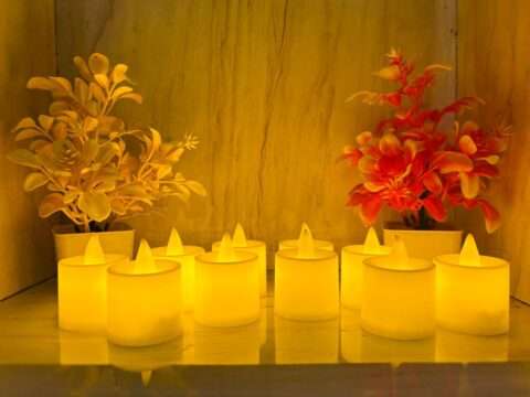 10 Candle Set for Diwali Decoration - Lightening Candles