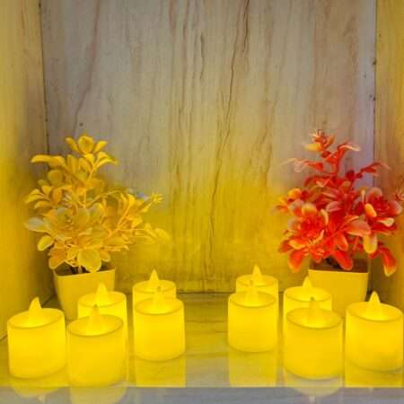 10 Candle Set for Diwali Decoration – Lightening Candles