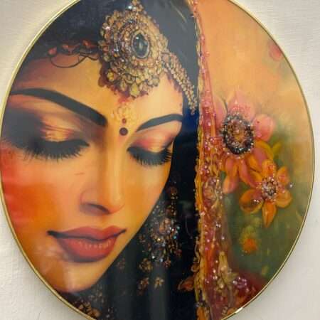 Crystal Stone Photo Frames | 15×15 Inches | Ganesha Photo Frame