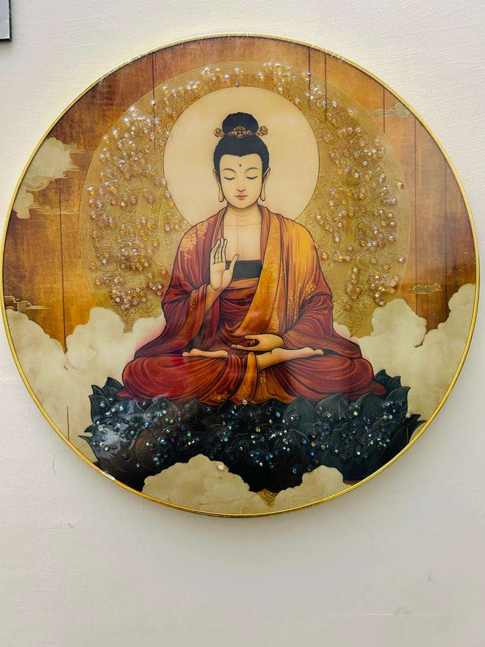 Buddha Photo Frame | 15x15 Inches | Photo Frame for Home