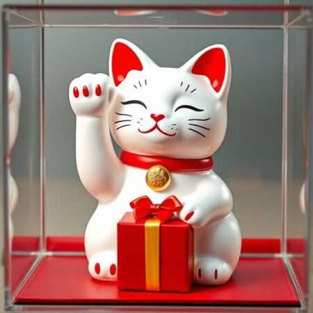 White Solar Cat for Home Decoration | Cute Solar Gifts
