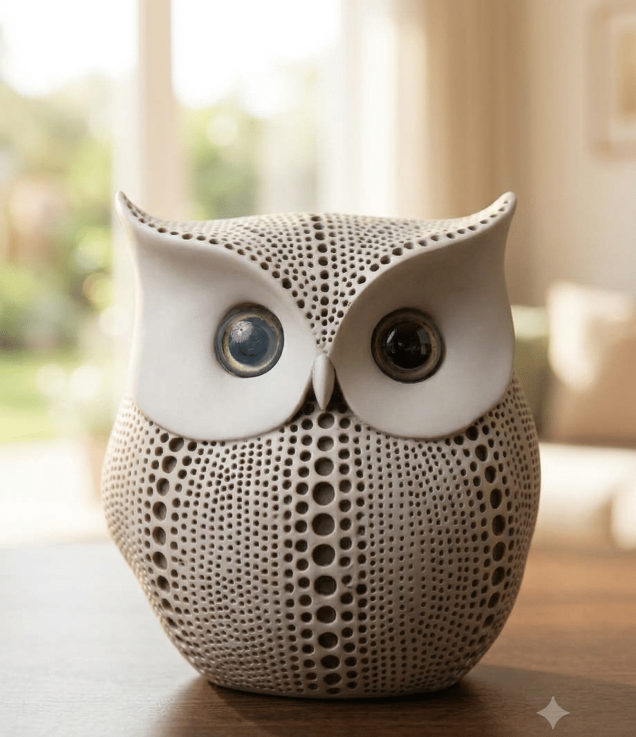 White Owl for Home Decoration | Decorative Figurines | Polyresin