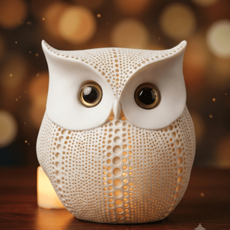 White Owl for Home Decoration | Decorative Figurines | Polyresin