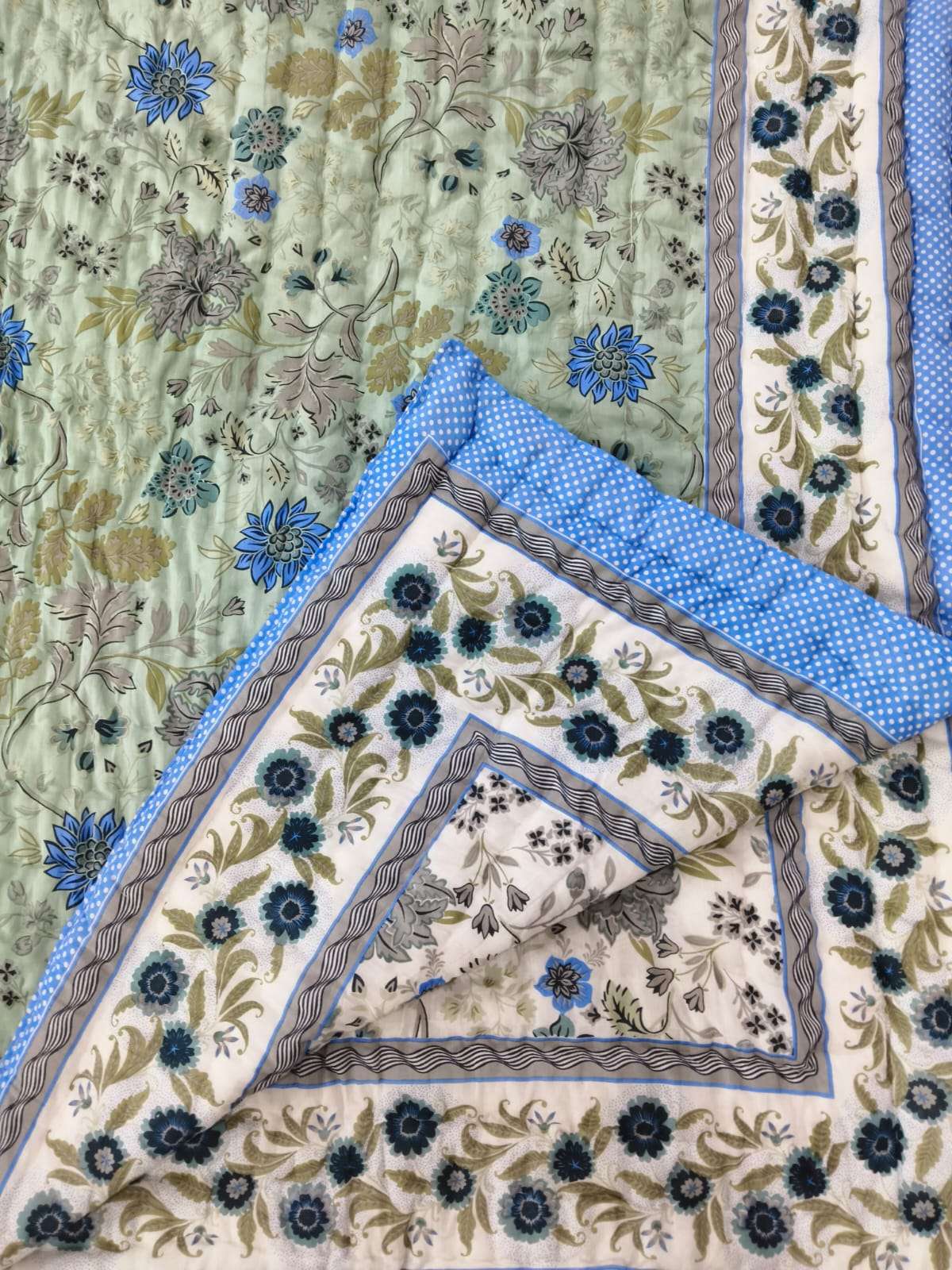 Jaipuri Double Bed Razai | Malmal Cotton Rajai | 90x108