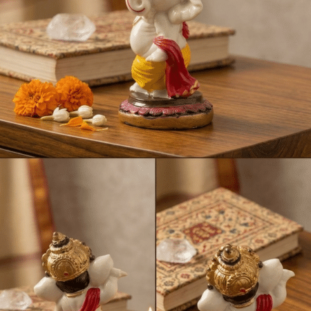Ganesh Ji Decorative Statue | Resin Handicraft Ganesha Idol