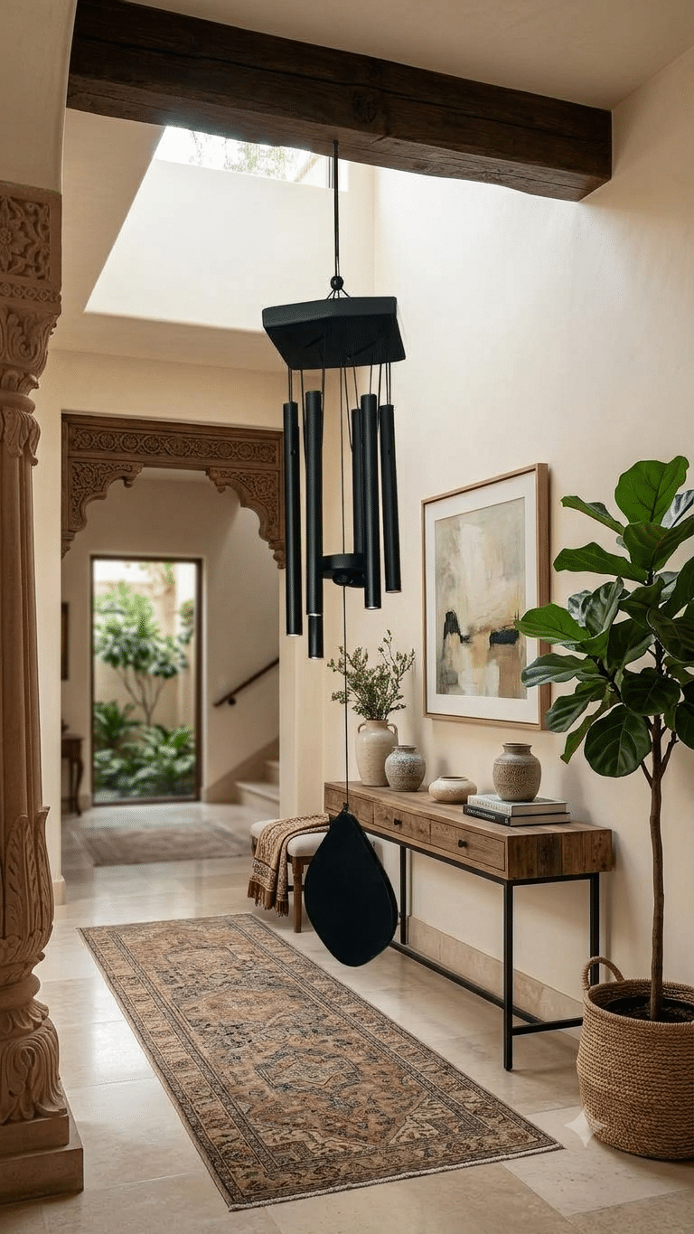 Black Colour Metal windchime