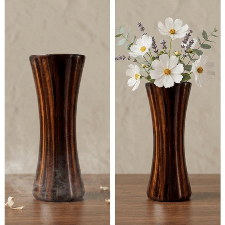 Wooden Pot Hand-Painted Decorative for Home | 10 Inch