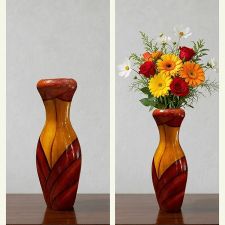 Wooden Pot 7 Inch for Home Decor – Sharma Decoration